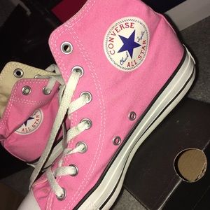 Pink High Top Converse